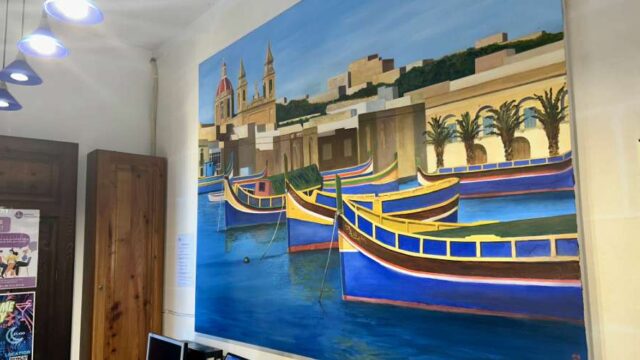 cuadro de malta en la escuela gateway school of english en malta